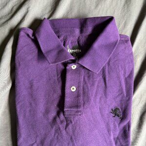 Express Polo Shirt S/S purple LARGE $69.50